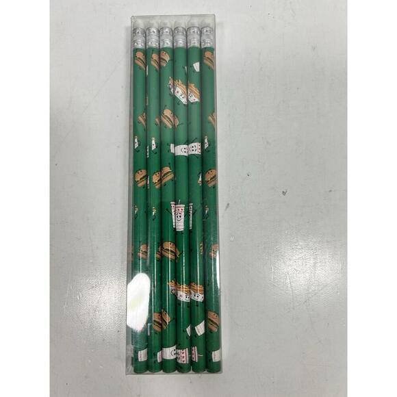 Other - RARE In N Out Green Pencils Case Of 12 Burgers Fries Shake New